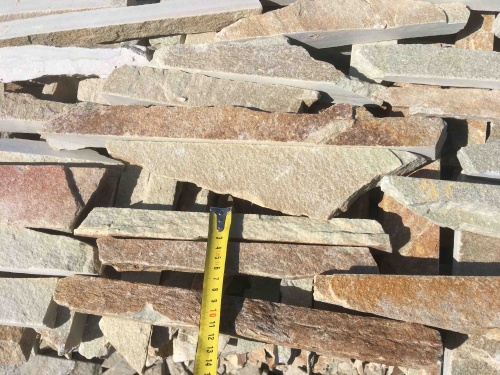 Горбушка златолит золотистый для облицовки купить в Ревде