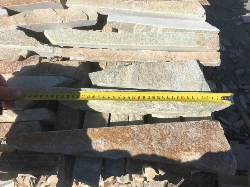 Горбушка златолит золотистый для облицовки купить в Ревде