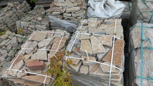 Гранитный плитняк галтованный для парковки купить в Ревде